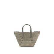 Sac porté épaule Brunello Cucinelli en veau marron Bos Taurus