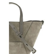 Sac porté épaule Brunello Cucinelli en veau marron Bos Taurus