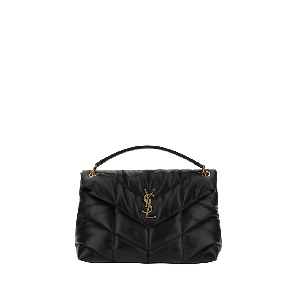 Borsa a tracolla Saint Laurent in pelle di agnello nera