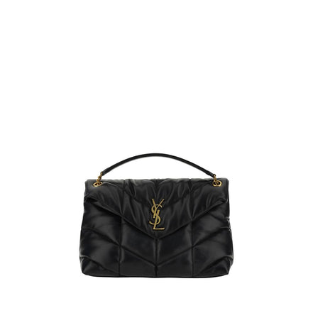 Borsa a tracolla Saint Laurent in pelle di agnello nera