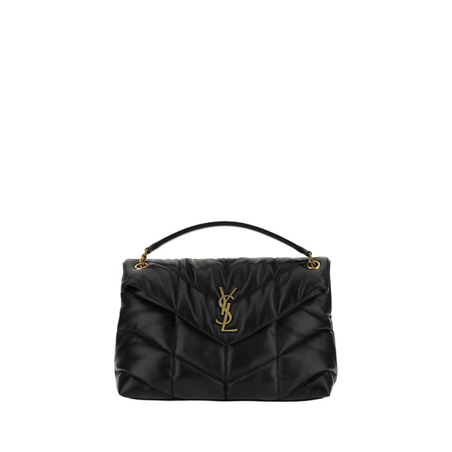 Borsa a tracolla Saint Laurent in pelle di agnello nera