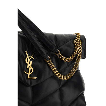 Borsa a tracolla Saint Laurent in pelle di agnello nera