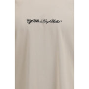 Off-White Beige Cotton T-Shirt