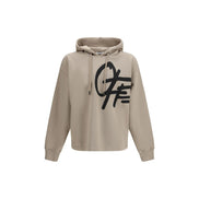 Off-White Beige Cotton Sweatshirt