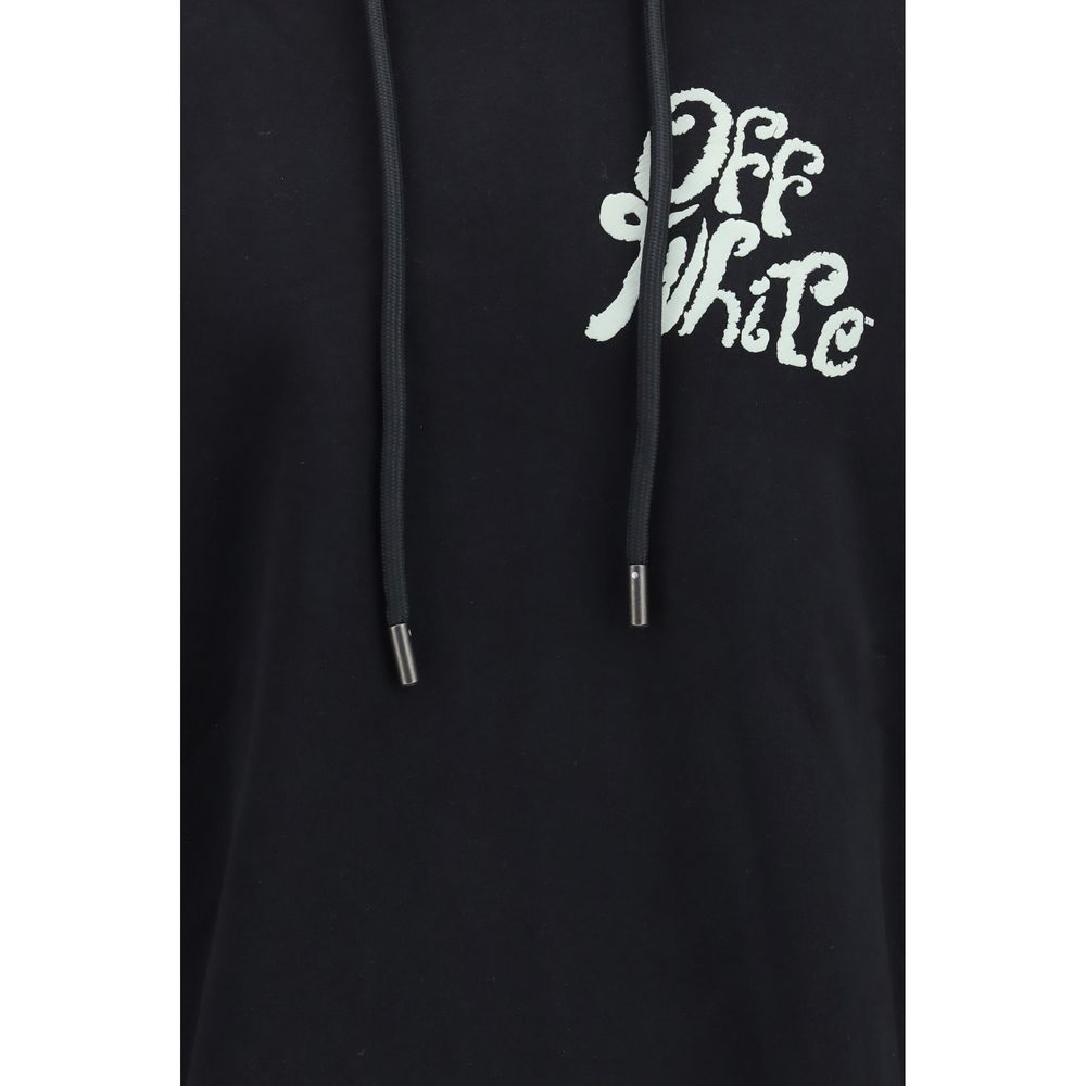 Off-White Black Cotton Sweatshirt