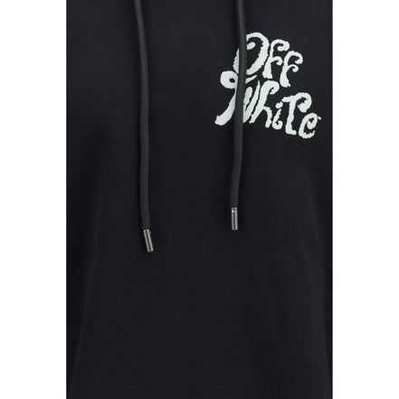 Off-White Black Cotton Sweatshirt