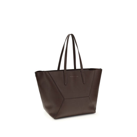 Sac porté épaule Brunello Cucinelli en veau marron Bos Taurus