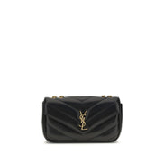 Saint Laurent Black Leather Shoulder Bag