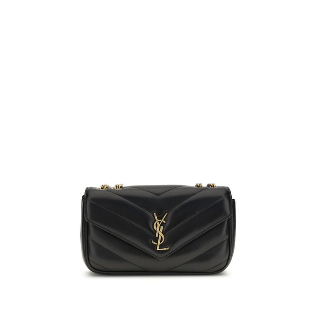 Saint Laurent Black Leather Shoulder Bag