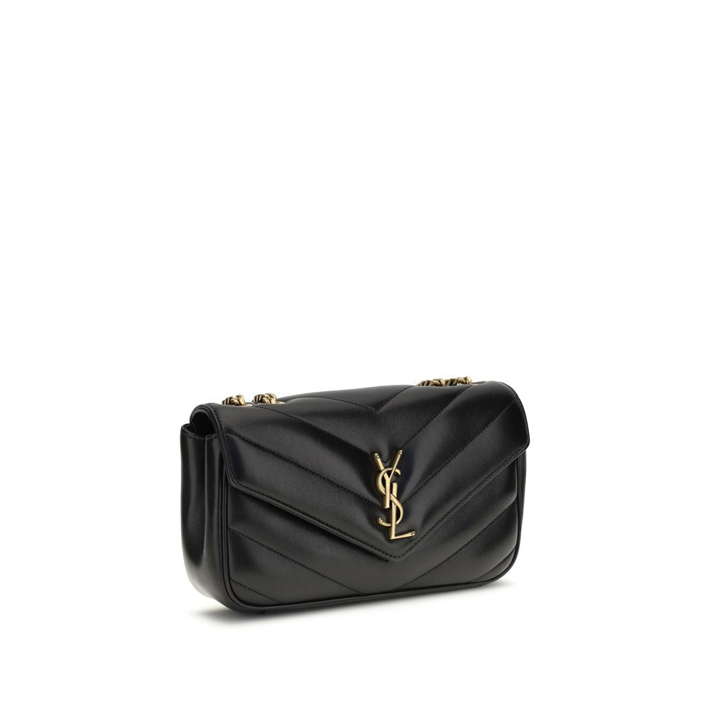 Saint Laurent Black Leather Shoulder Bag
