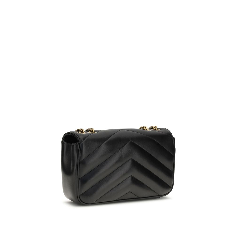 Saint Laurent Black Leather Shoulder Bag