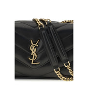 Saint Laurent Black Leather Shoulder Bag