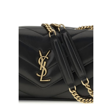 Saint Laurent Black Leather Shoulder Bag