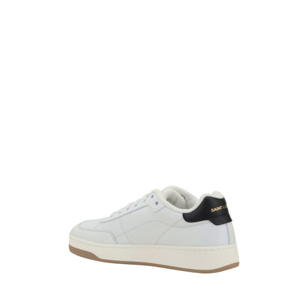 Saint Laurent White Calf Leather Low Top Sneakers