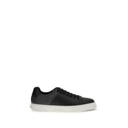 Baskets basses Ferragamo en cuir de veau noir Bos Taurus