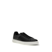 Baskets basses Ferragamo en cuir de veau noir Bos Taurus