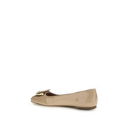 Ferragamo Beige Ballet Flats