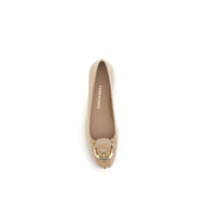 Ferragamo Beige Ballet Flats