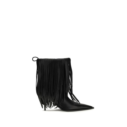 Bottes Balenciaga Bos Taurus en cuir de veau noir