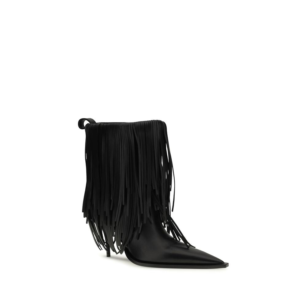 Bottes Balenciaga Bos Taurus en cuir de veau noir