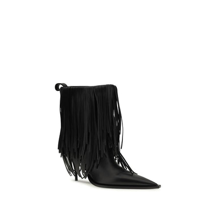 Bottes Balenciaga Bos Taurus en cuir de veau noir