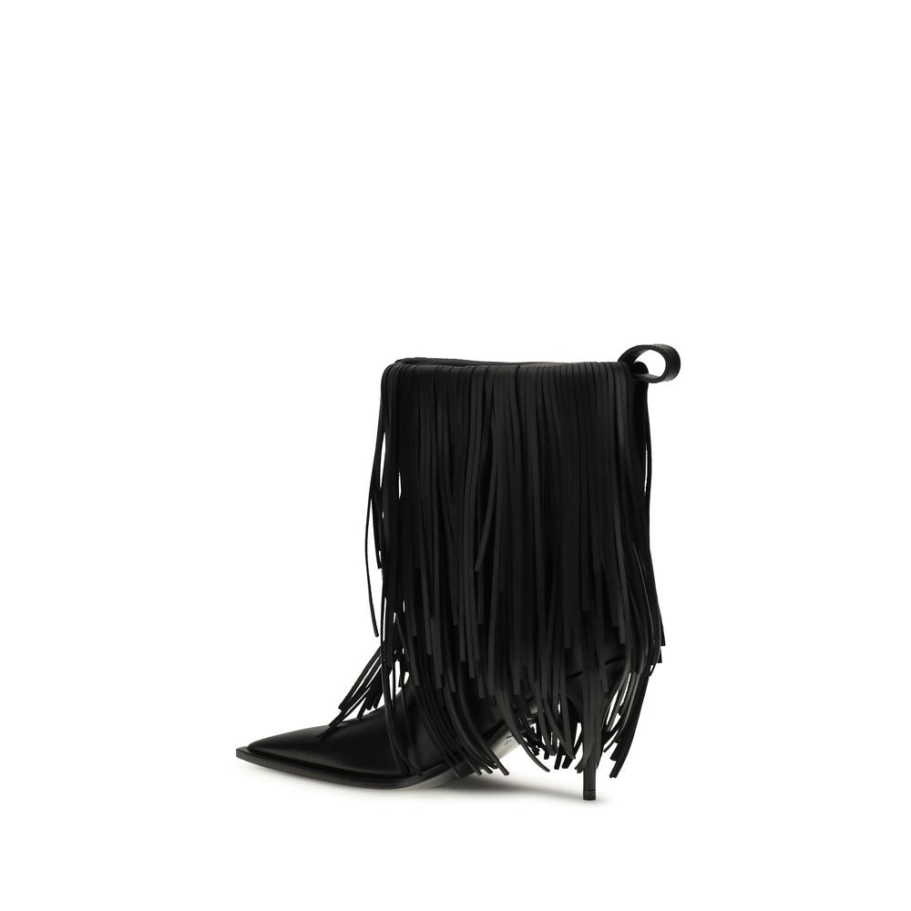 Bottes Balenciaga Bos Taurus en cuir de veau noir