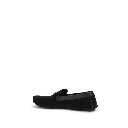 Mocassins à enfiler Dolce & Gabbana en cuir de veau noir Bos Taurus