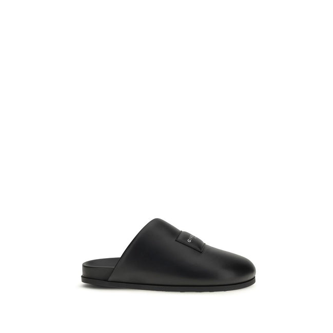 Mules Givenchy in pelle di vitello nera Bos Taurus