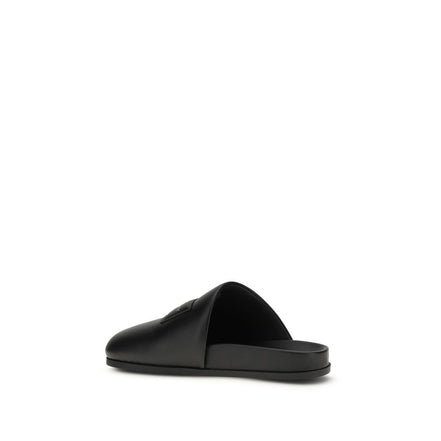Mules Givenchy in pelle di vitello nera Bos Taurus