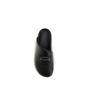 Mules Givenchy in pelle di vitello nera Bos Taurus