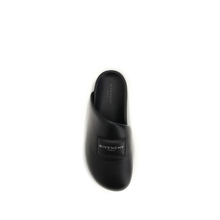 Mules Givenchy in pelle di vitello nera Bos Taurus