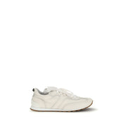 Baskets basses Brunello Cucinelli en cuir de veau blanc Bos Taurus