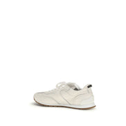 Baskets basses Brunello Cucinelli en cuir de veau blanc Bos Taurus