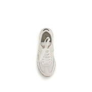 Baskets basses Brunello Cucinelli en cuir de veau blanc Bos Taurus