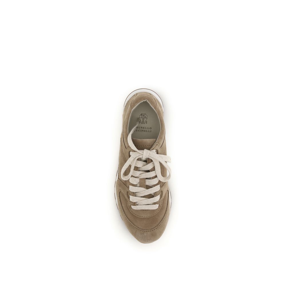 Brunello Cucinelli Beige Low Top Sneakers