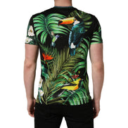 T-shirt girocollo da uomo in cotone Dolce & Gabbana con stampa 