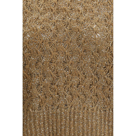 Brunello Cucinelli Beige Silk Sweater