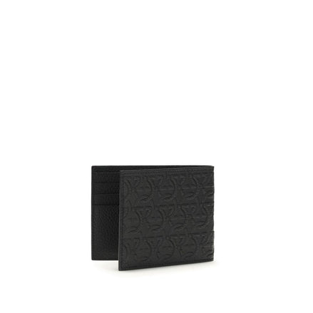 Ferragamo Black Calf Leather Wallet
