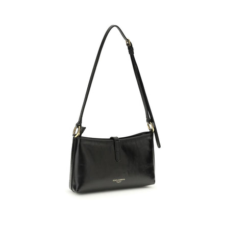 Sac à bandoulière Dolce & Gabbana en cuir de veau noir Bos Taurus