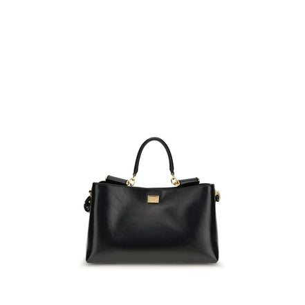 Sac à bandoulière Dolce & Gabbana en cuir de veau noir Bos Taurus