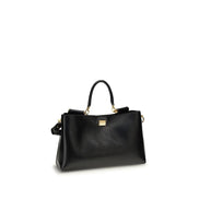 Sac à bandoulière Dolce & Gabbana en cuir de veau noir Bos Taurus