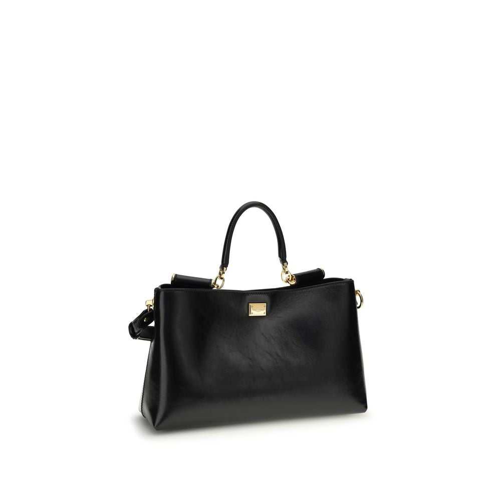 Sac à bandoulière Dolce & Gabbana en cuir de veau noir Bos Taurus