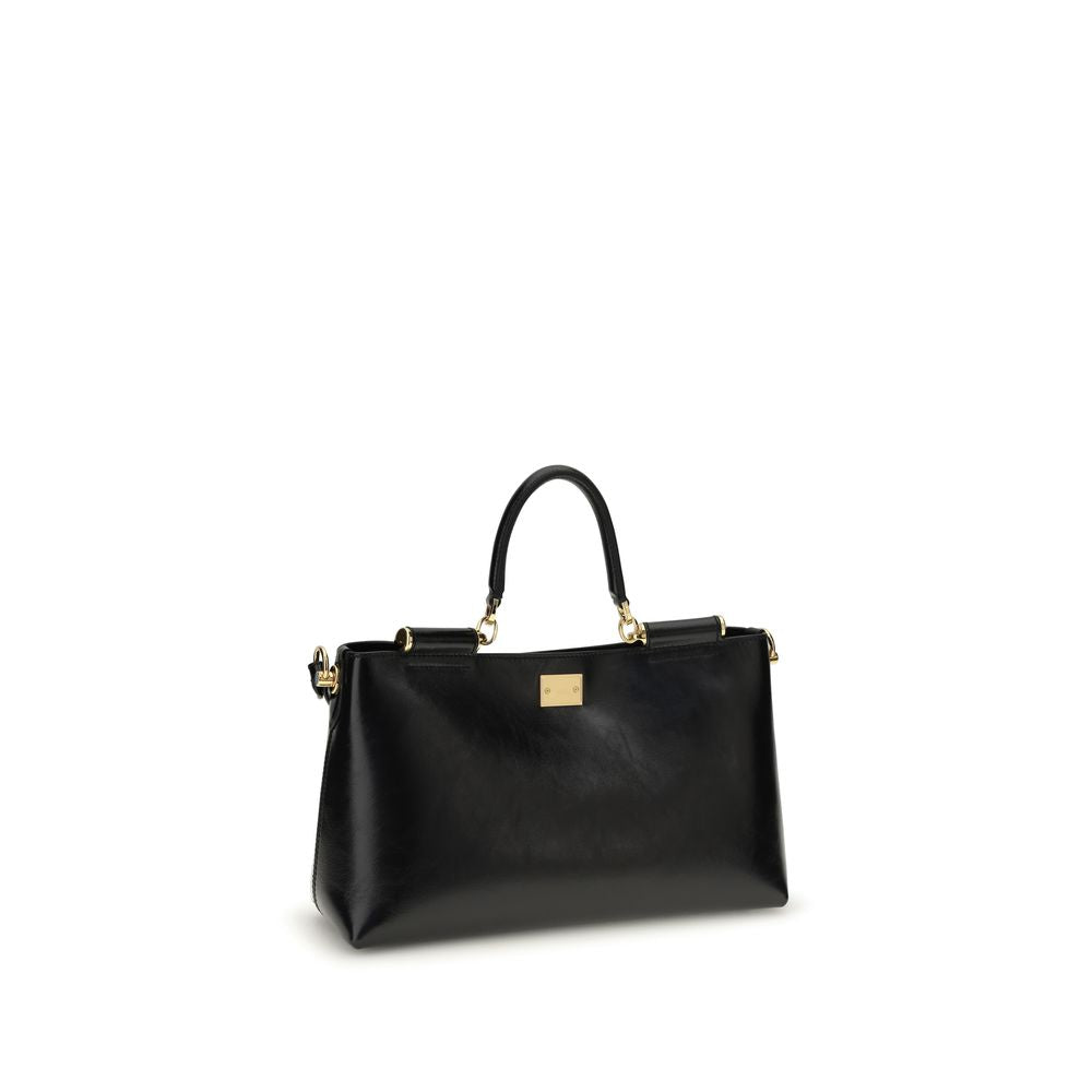 Sac à bandoulière Dolce & Gabbana en cuir de veau noir Bos Taurus