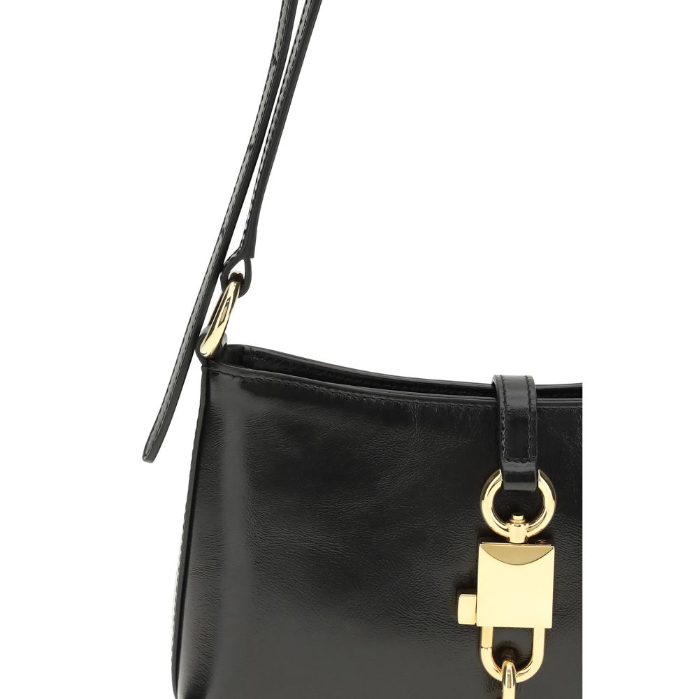 Sac à bandoulière Dolce & Gabbana en cuir de veau noir Bos Taurus