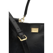 Sac à bandoulière Dolce & Gabbana en cuir de veau noir Bos Taurus