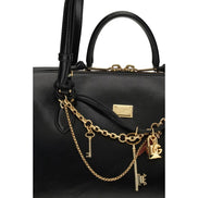 Sac à bandoulière Dolce & Gabbana en cuir de veau noir Bos Taurus