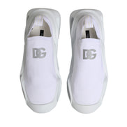 Scarpe da ginnastica basse stringate Dolce & Gabbana bianche modello Wave