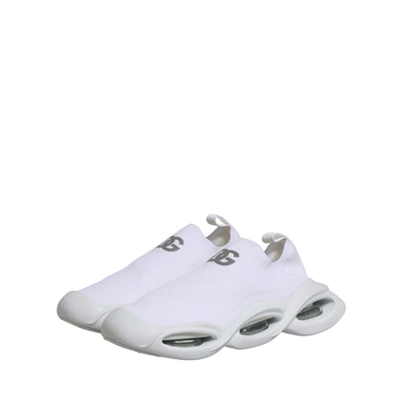 Scarpe da ginnastica basse stringate Dolce & Gabbana bianche modello Wave
