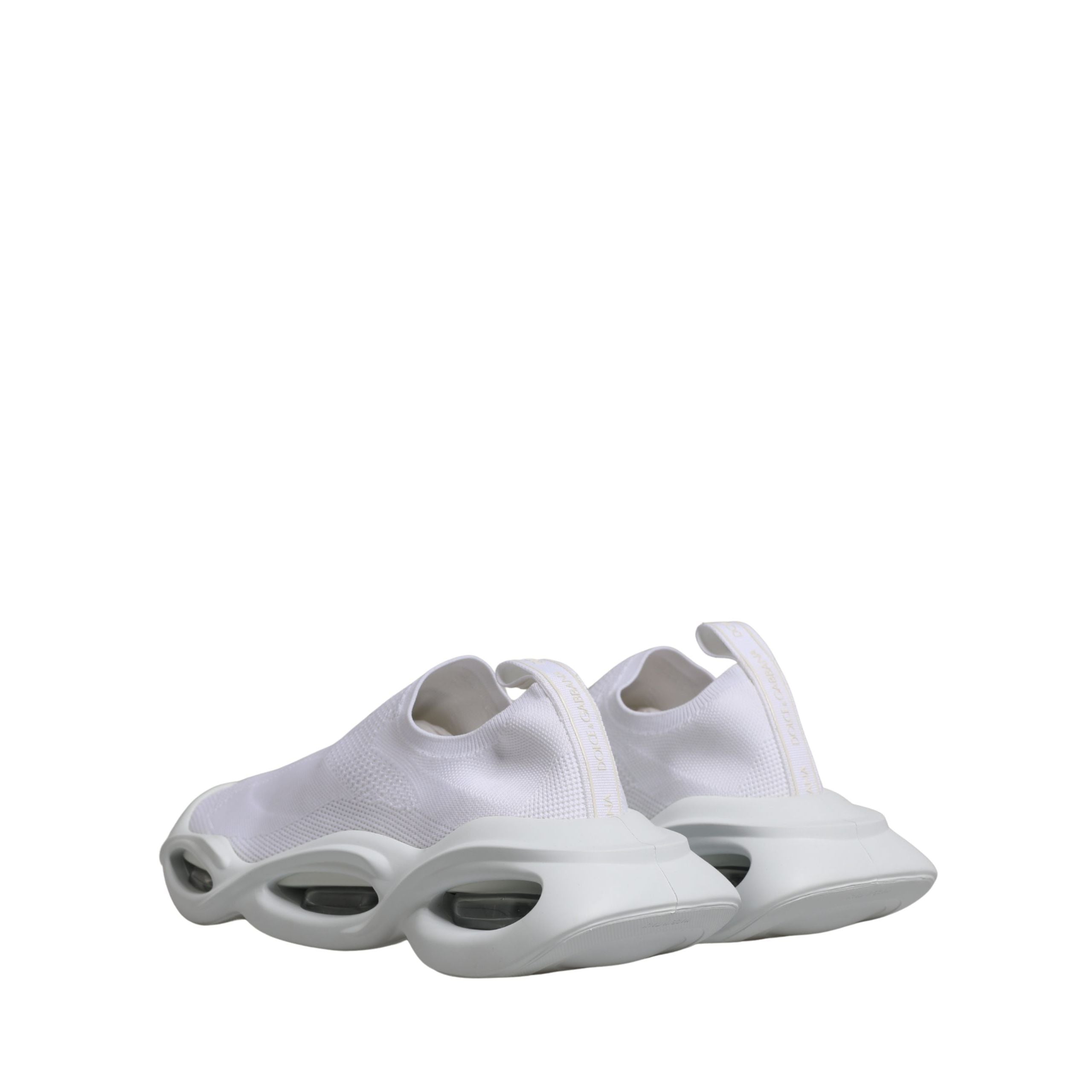 Scarpe da ginnastica basse stringate Dolce & Gabbana bianche modello Wave