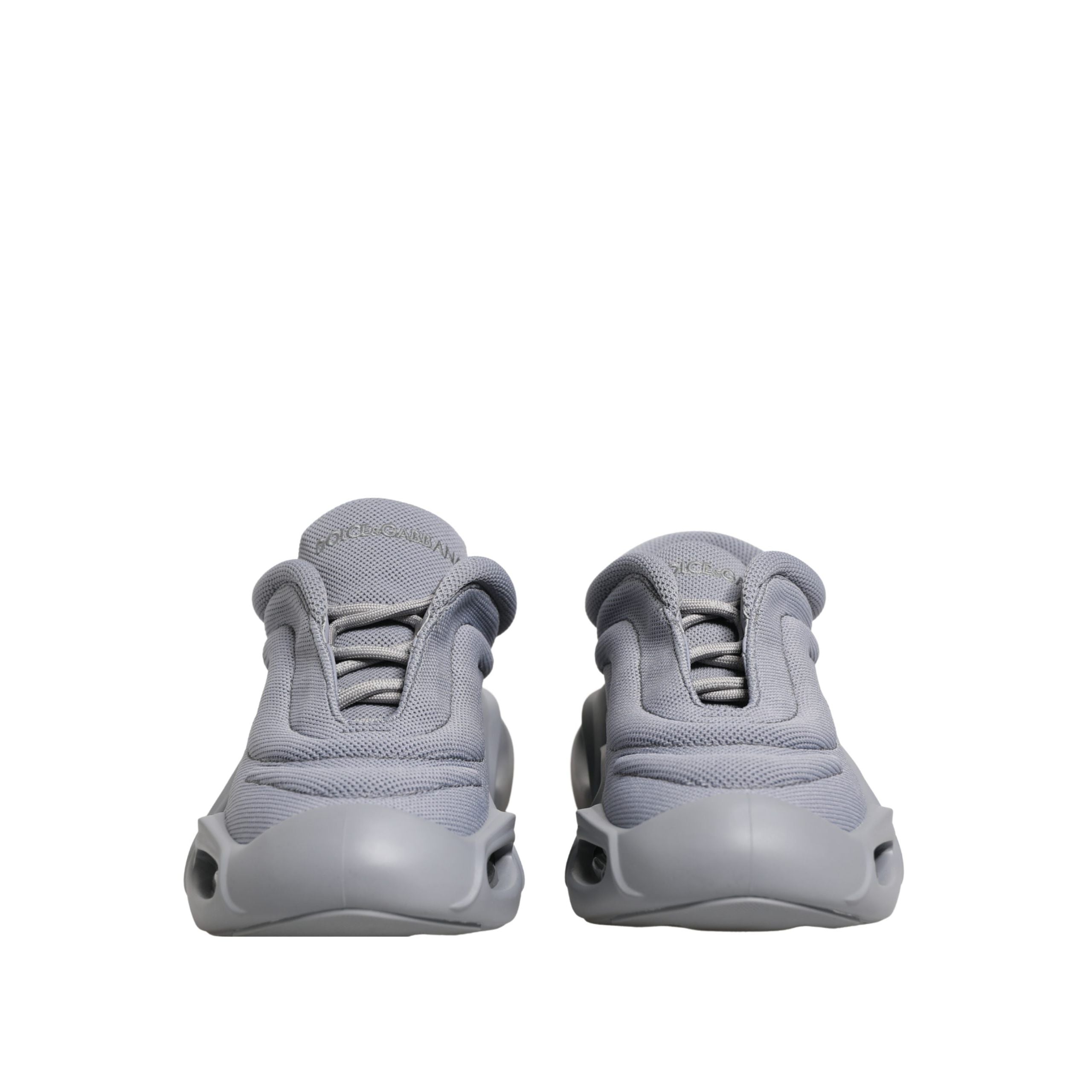 Dolce & Gabbana Grey Slip On Wave Low Top Sneakers